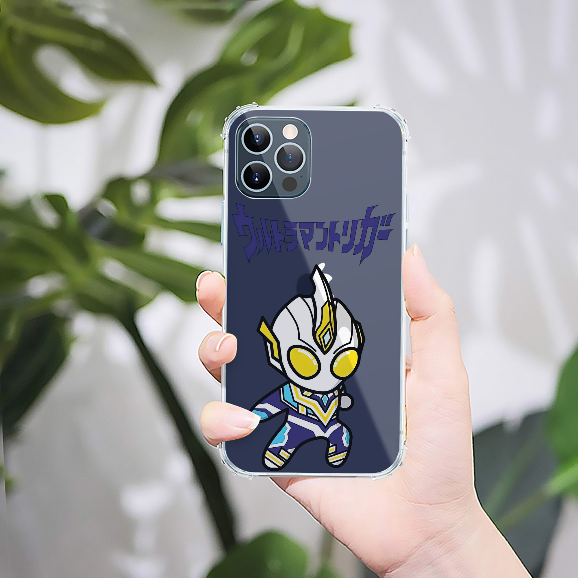 （画像用） ウルトラマン Ultraman 【iPhone 12シリーズ対応】透明スマホケース（クリアソフトケース）